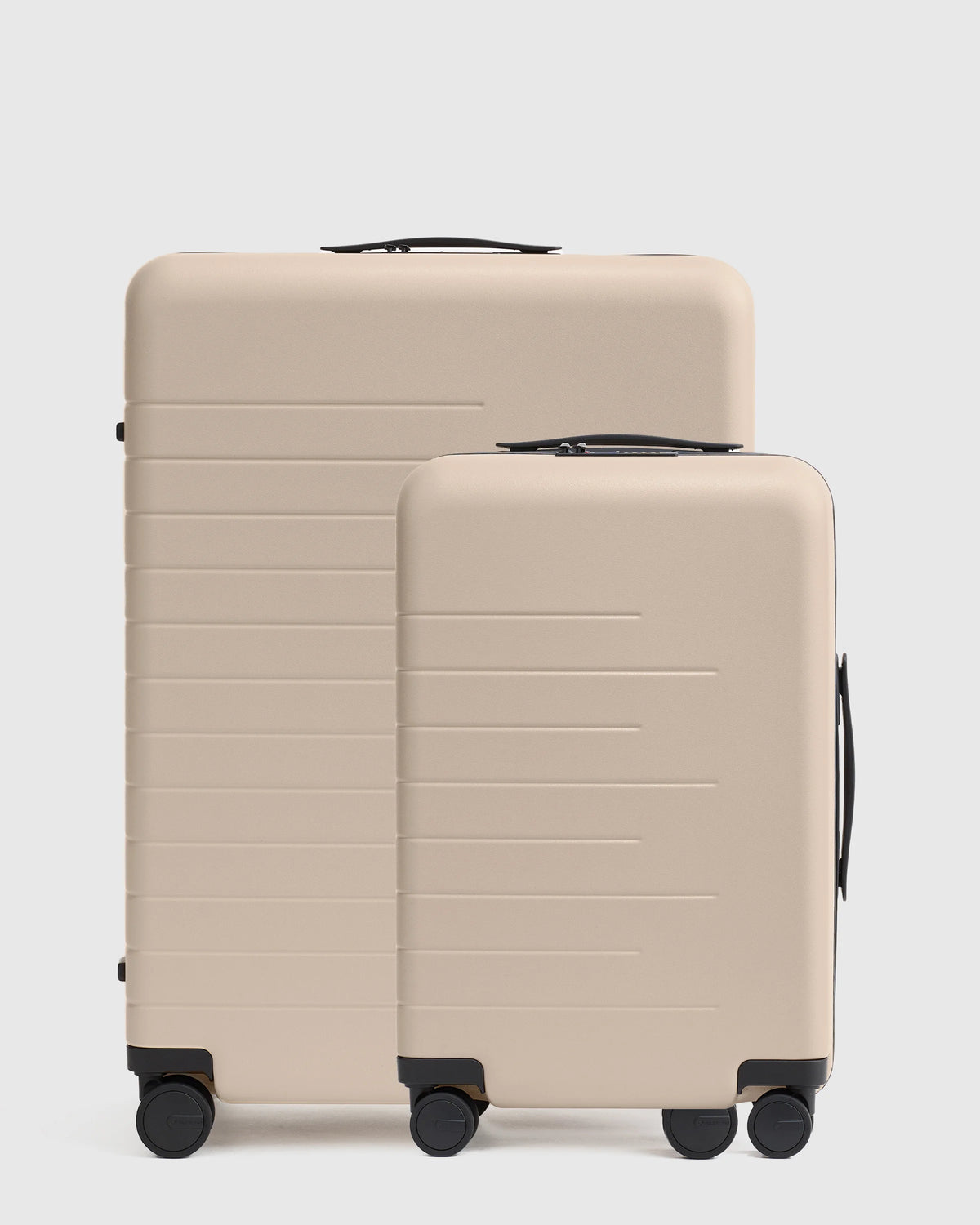 Expandable Small Carry-On & Large Check-In Suitcase Set - One Size / Dark Green