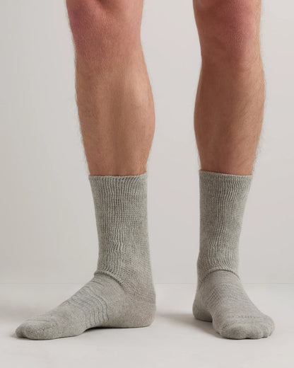Everyday Cotton Targeted Stretch Crew Socks (4-Pack) - S / White