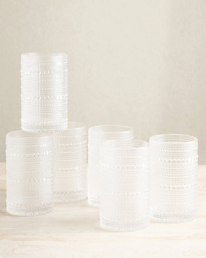 Jupiter Tall Glass Tumbler (Set of 6) - One Size / Fern Green