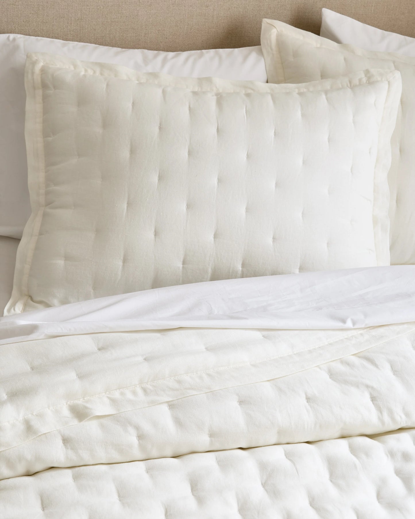 European Linen Dream Sham Set - Standard / Dusty Olive