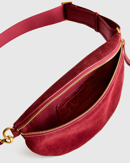 Quinn Suede Sling Bag - One Size / Whiskey