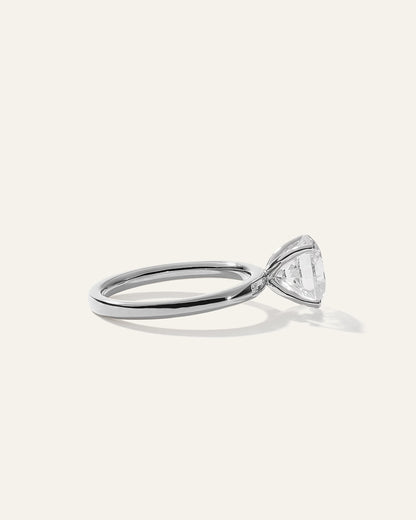 Lab Grown Diamond Round Comfort Fit Engagement Ring - 2ct - 4 / Yellow Gold