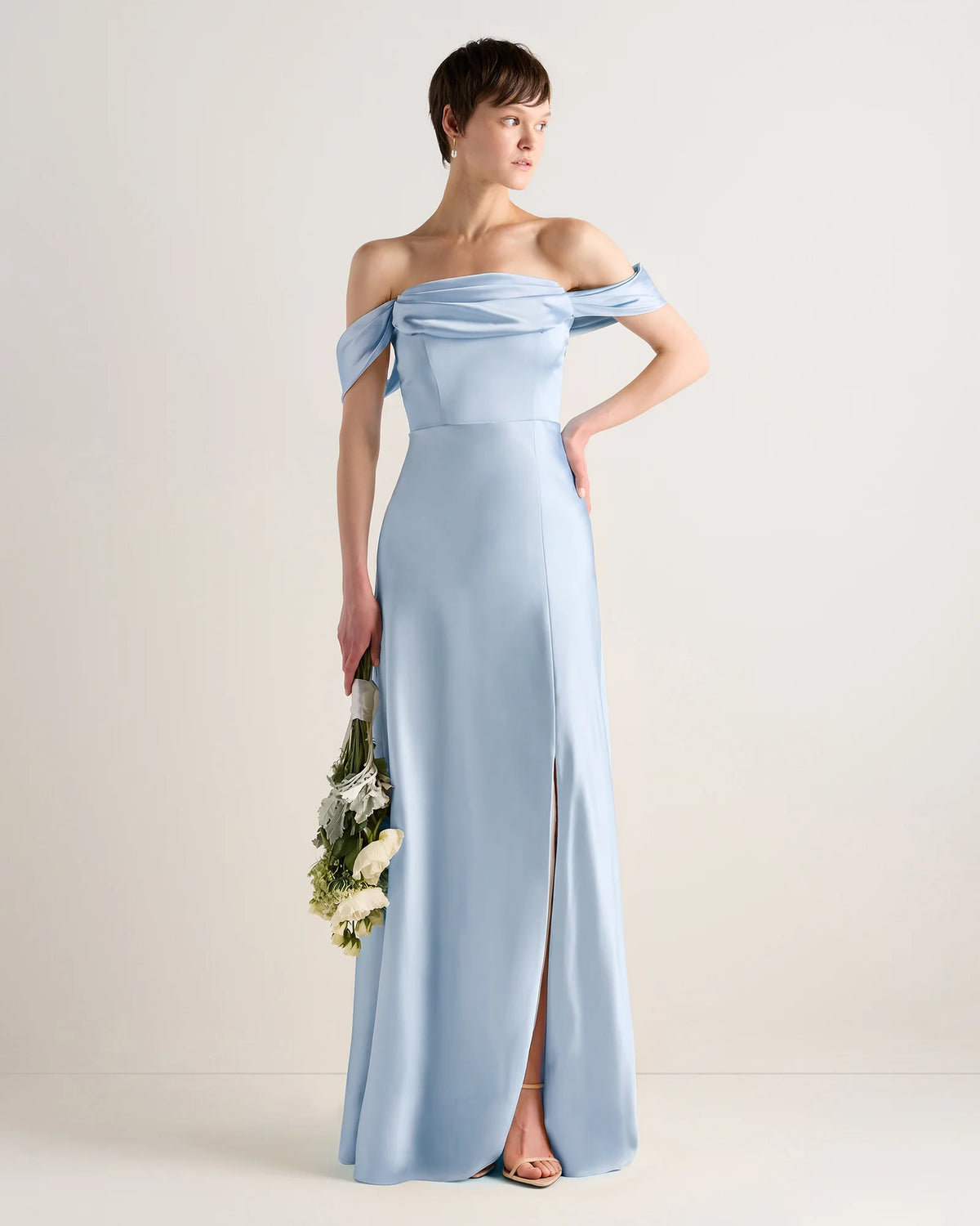 Aurora Stretch Satin Convertible Dress - 0 / Garden Sage Green