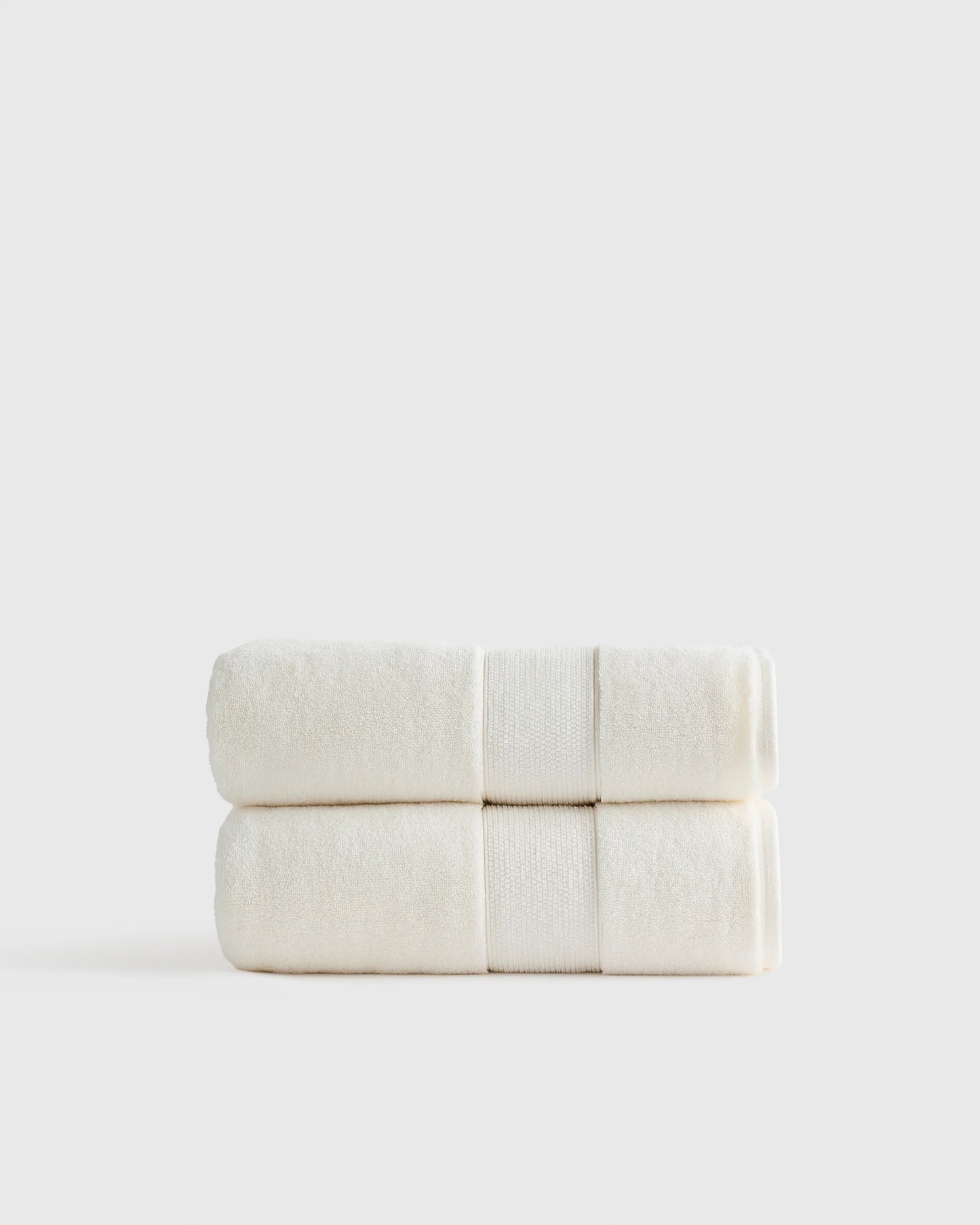 Classic Organic Turkish Cotton Bath Towel (Set of 2) - One Size / White