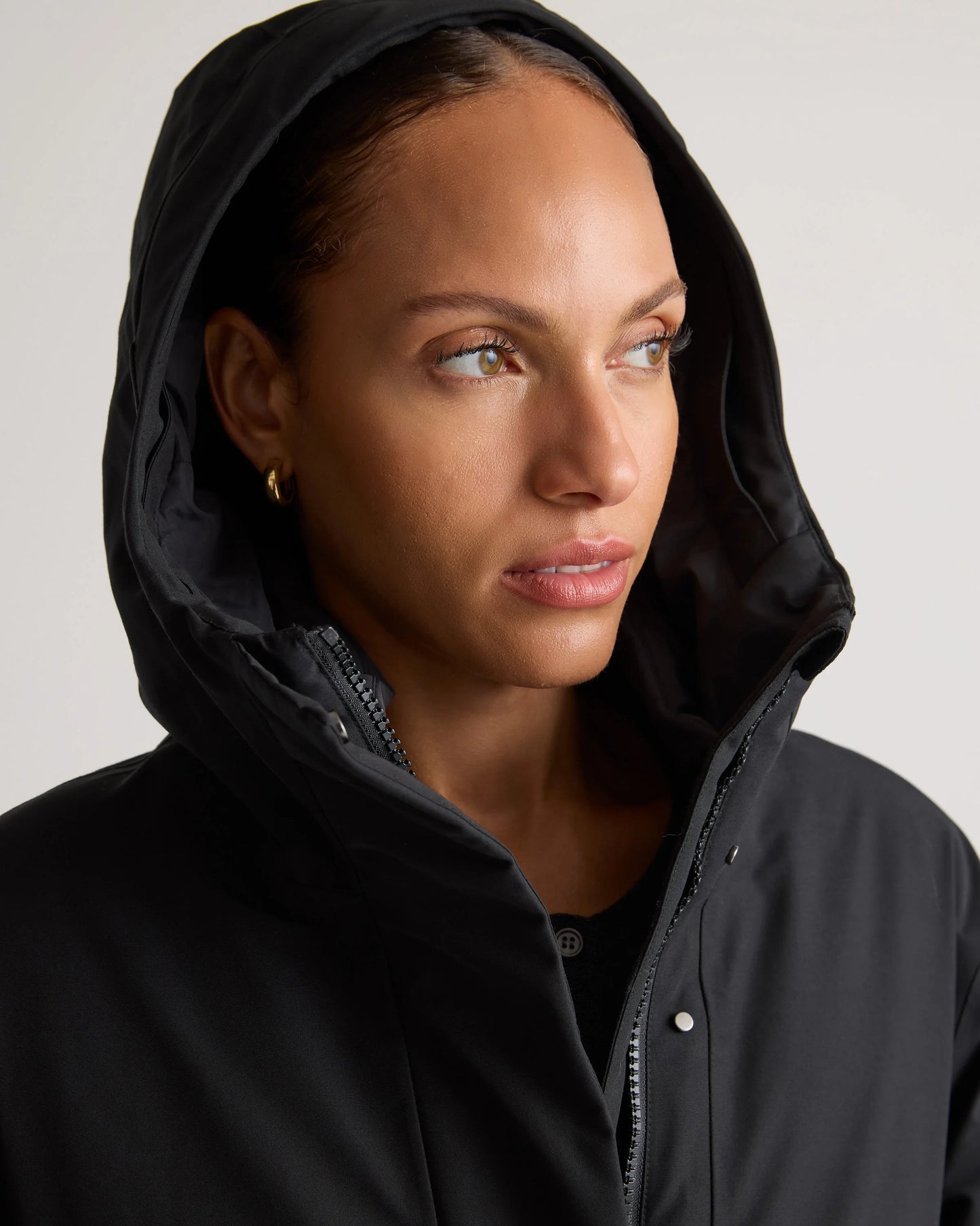 Responsible Down Hooded Long Parka - XS / Storm Blue