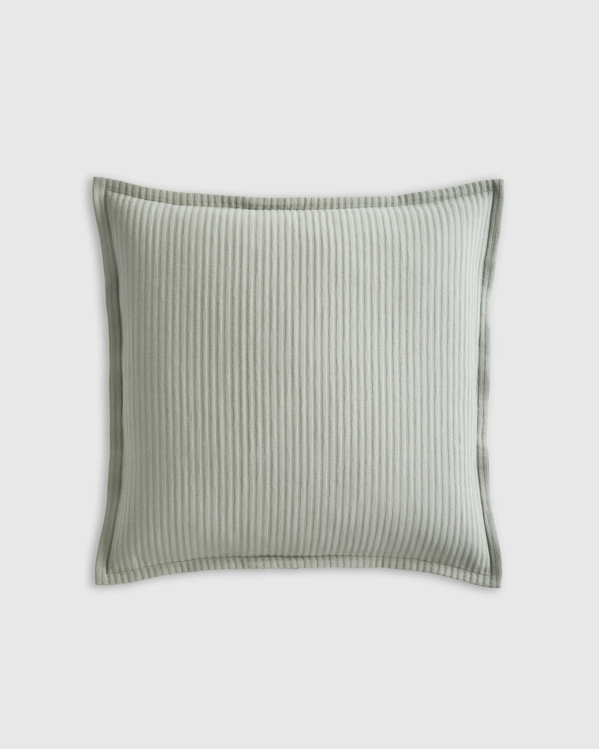 Organic Cotton Matelasse Euro Sham - Euro / Dried Sage