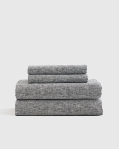 European Linen Chambray Sheet Set - Twin / Natural