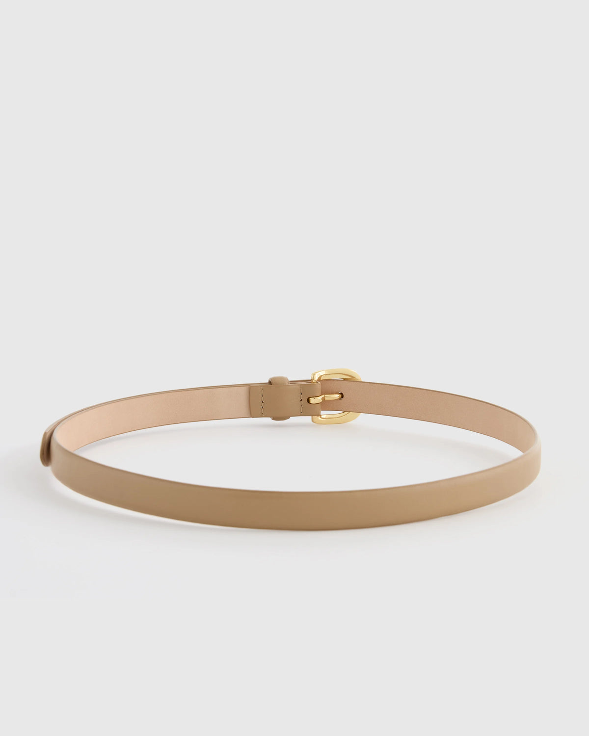 Sofia European Leather Skinny Belt - XS / Black