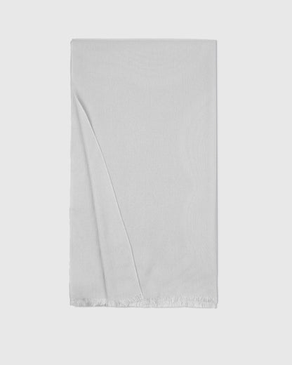 Featherweight Cashmere Silk Frayed Edge Scarf - One Size / Black