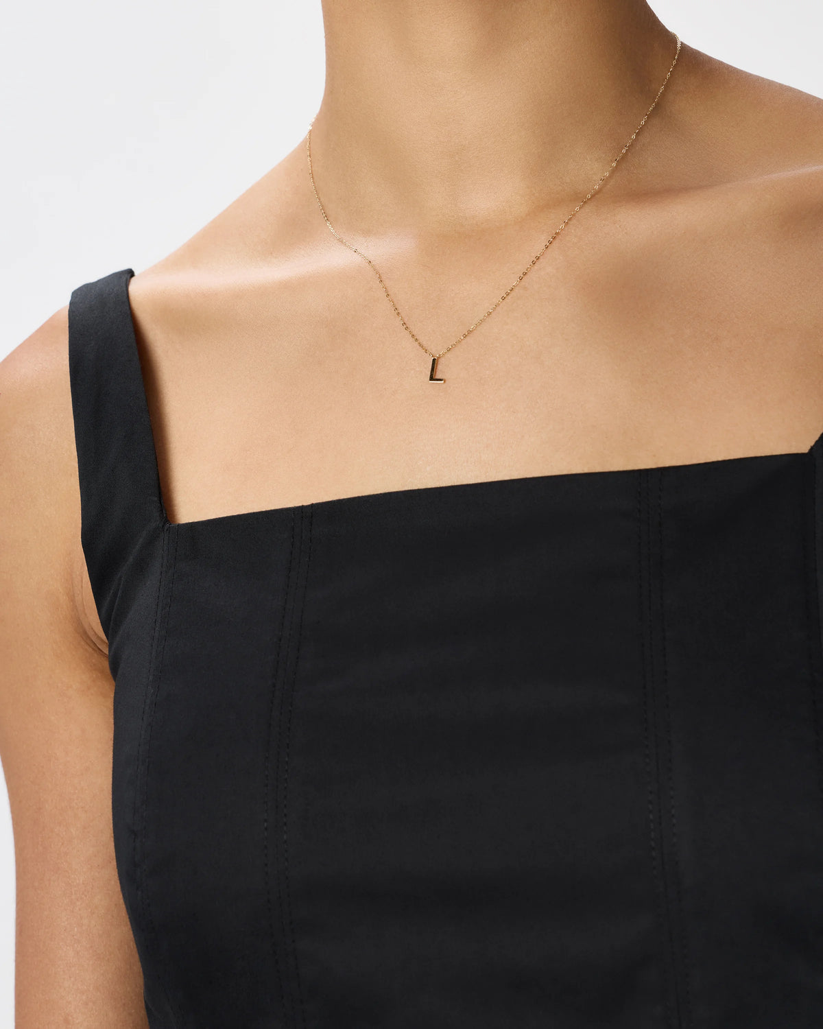 14K Gold Letter Necklace - One Size / Yellow Gold
