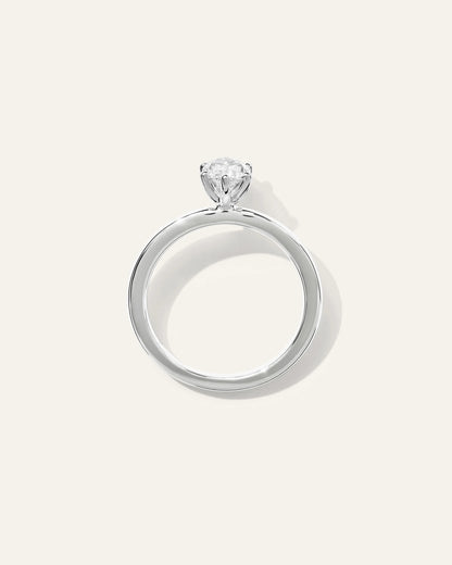 Lab Grown Diamond Marquise Comfort Fit Engagement Ring - 1ct - 4 / Yellow Gold