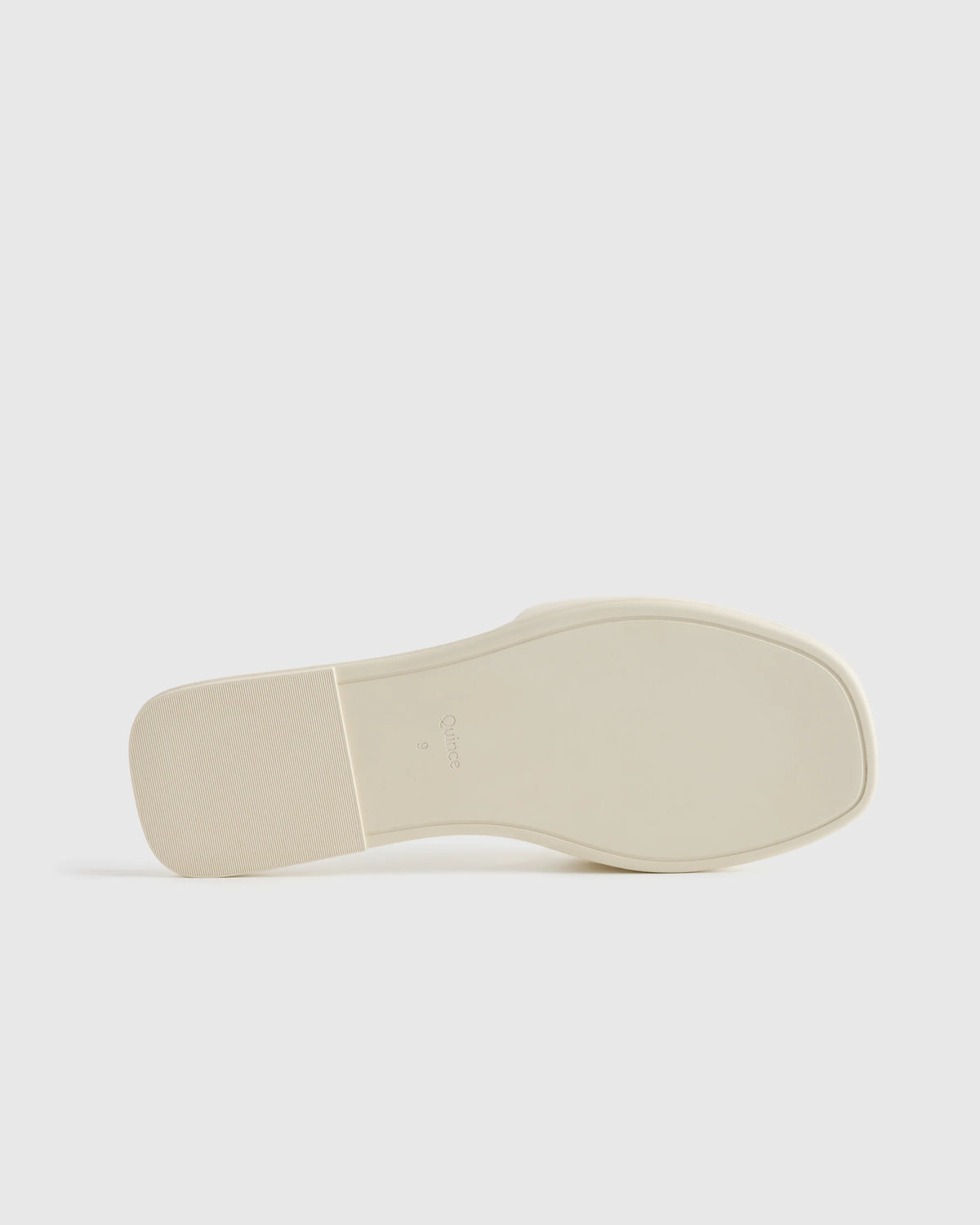 Italian Leather Slide Sandal - 5 / Bone