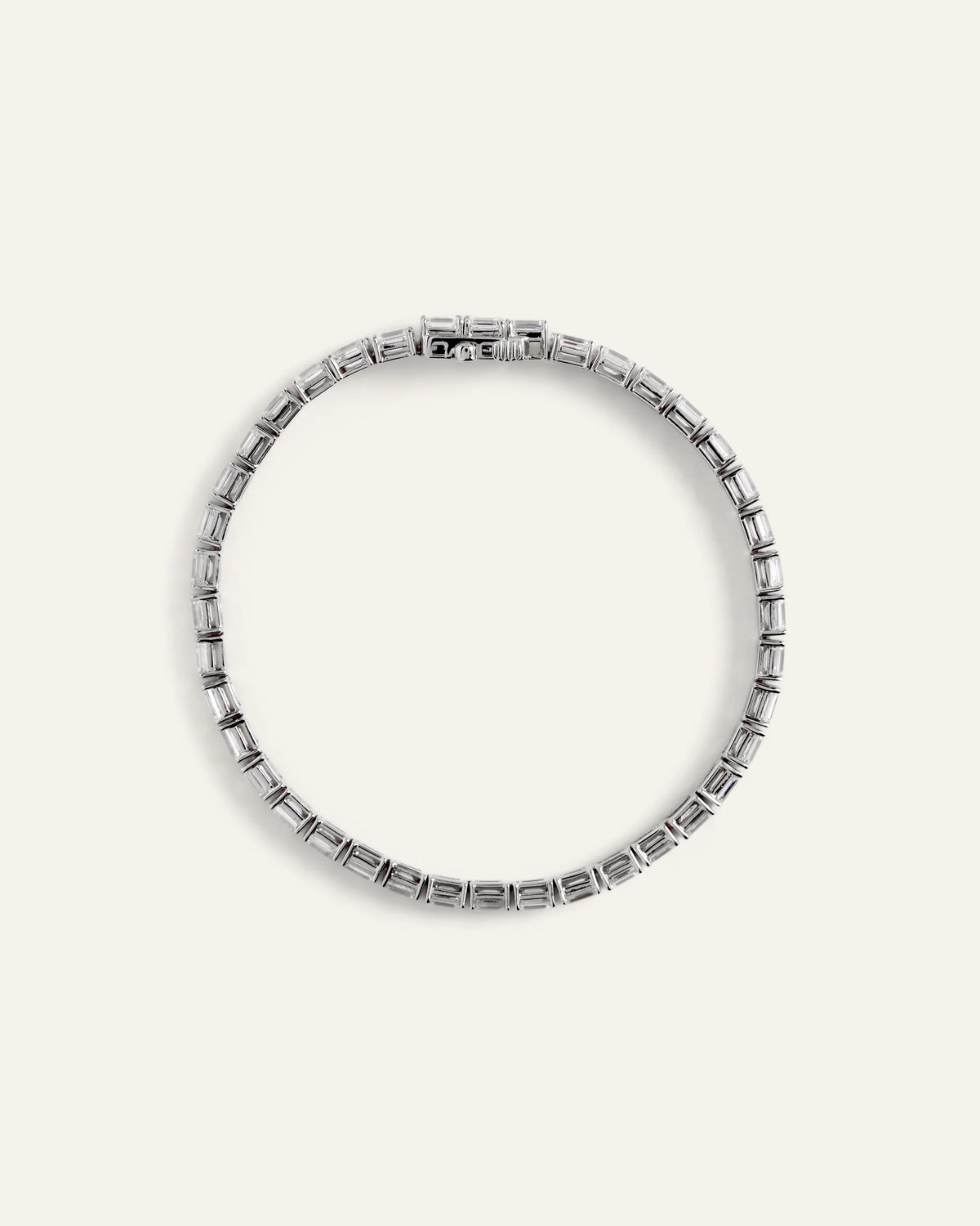14K Gold Lab Grown Diamond East-West Emerald Tennis Bracelet - 10ctw - 6.5" / Yellow Gold