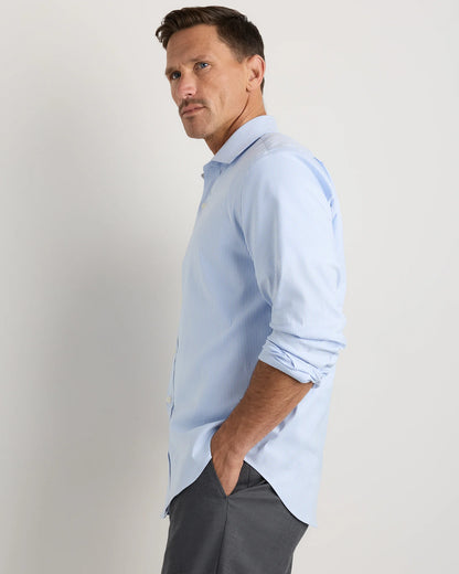 Comfortflex Performance Dress Shirt - S / Blue Stripe