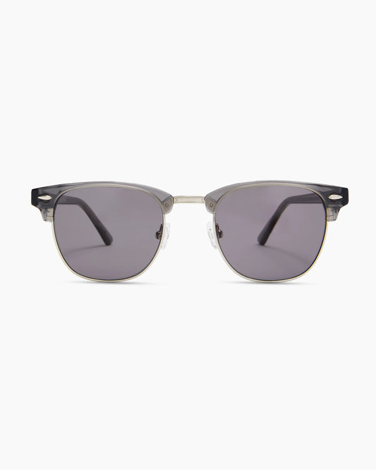 Avery Polarized Acetate Sunglasses - One Size / Clear Slate with Grey lens