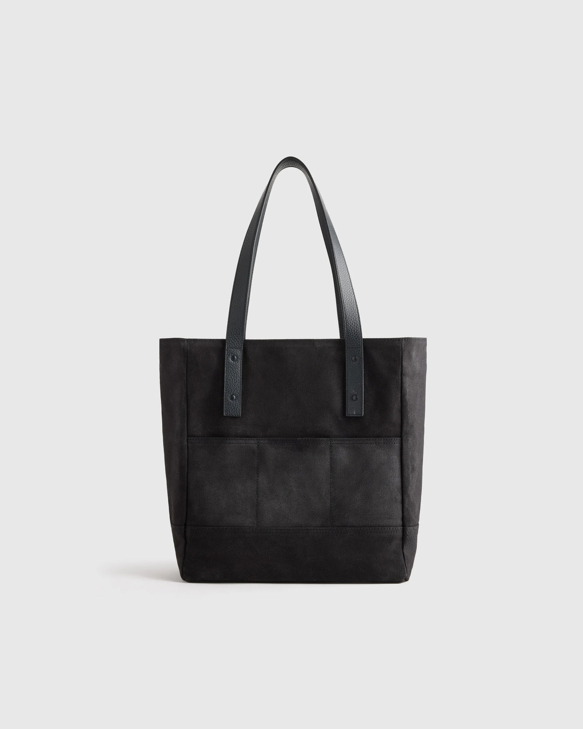 Waxed Canvas Utility Tote - One Size / Black