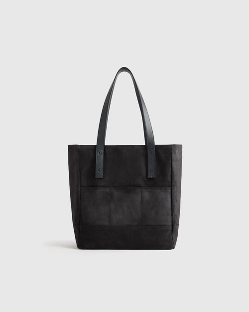 Waxed Canvas Utility Tote - One Size / Black