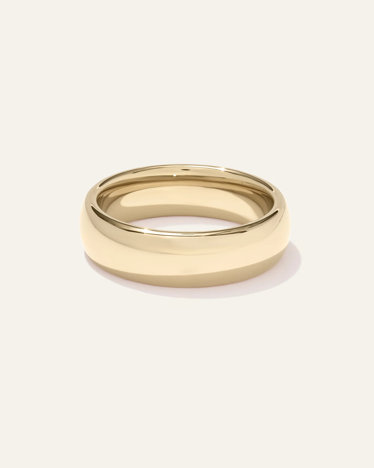 Tungsten Carbide Rounded Band - 7 / 24K Gold Plated