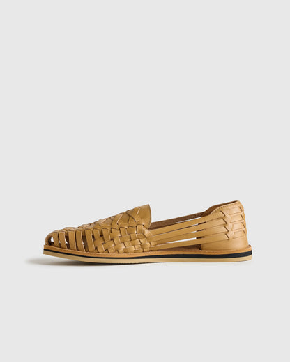 Handcrafted Leather Huarache Sandal - 7 / Brandy