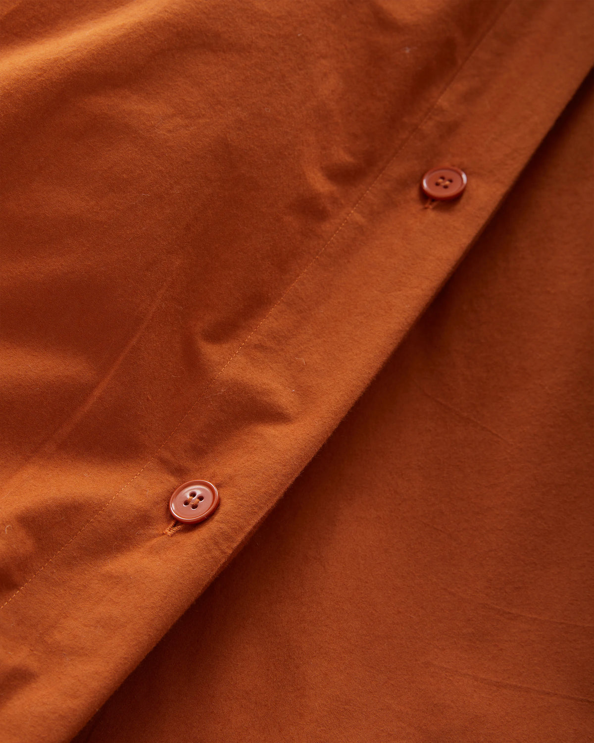Organic Brushed Cotton Duvet Cover - Twin / Toffee