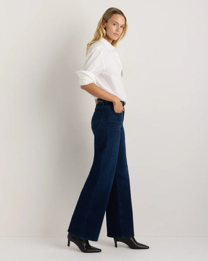 Bella Stretch Wide Leg Jeans - 24 / Frosted Blue
