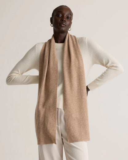 Mongolian Cashmere Scarf - One Size / Heather Grey
