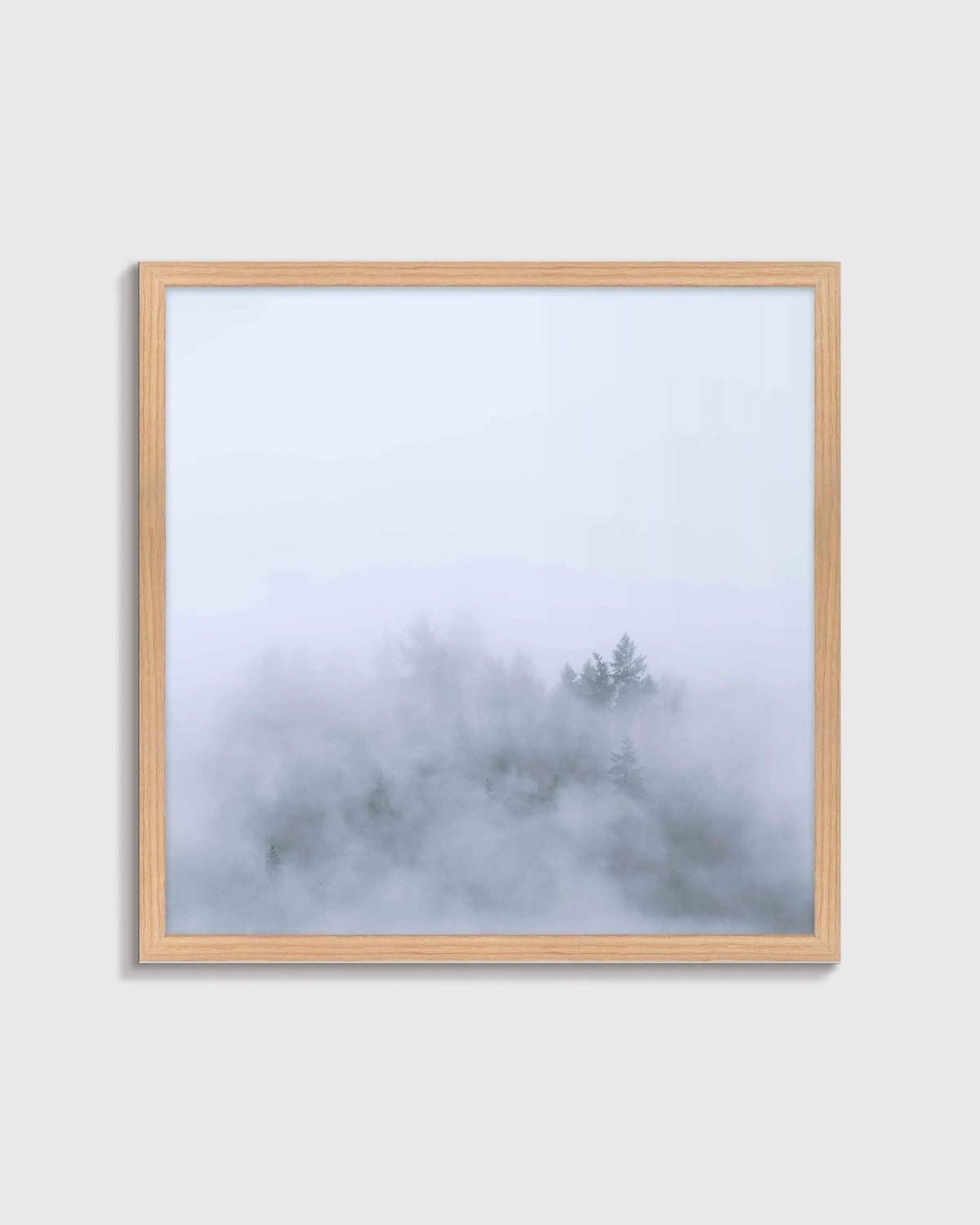 Above the Mist by Laura Zimmerman - 21.25"x21.25" / White