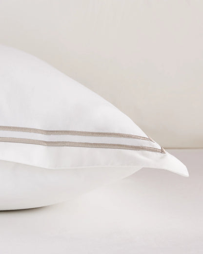 Organic Crisp Percale Euro Sham - Euro / White