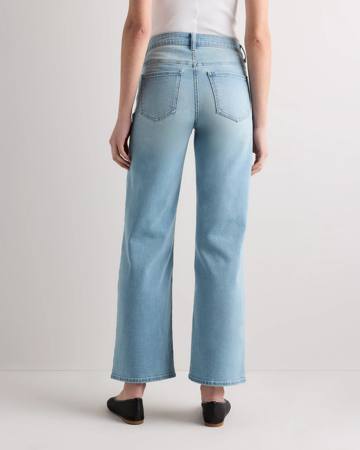 Luna Stretch Wide Leg Jeans - 24 / Frosted Blue
