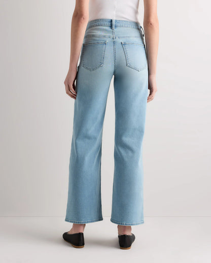 Luna Stretch Wide Leg Jeans - 24 / Frosted Blue