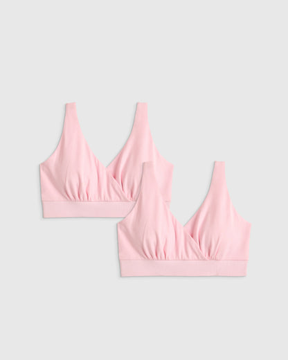 Organic Cotton Nursing & Sleep Bra (2-pack) - XS / Sand
