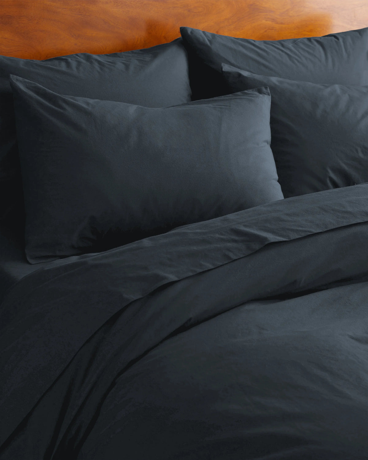 Organic Brushed Cotton Sham Set - Standard / Toffee