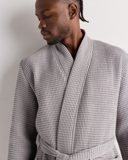 Organic Turkish Waffle Robe - XS / White