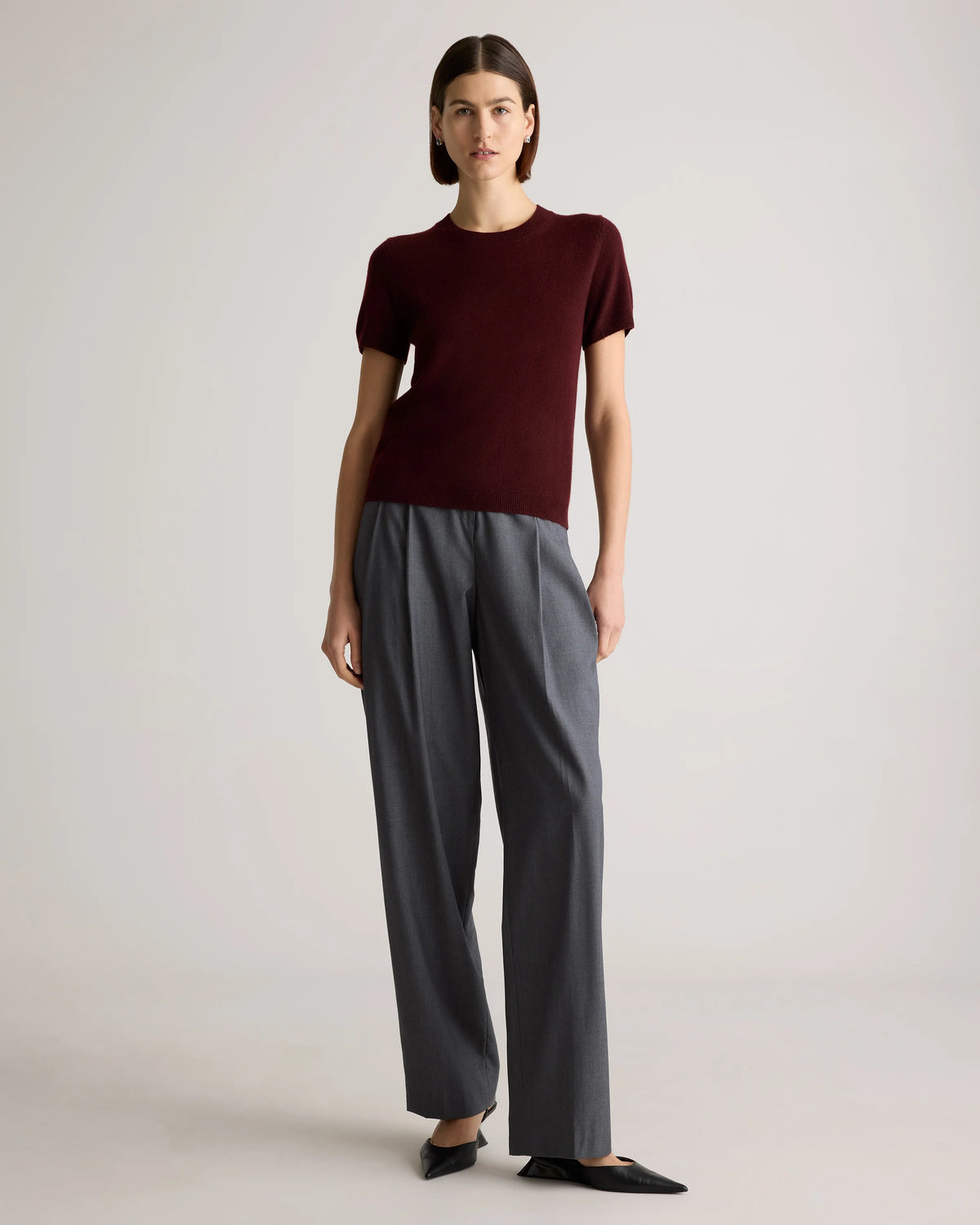 Mongolian Cashmere Tee - XS / Pale Custard Yellow