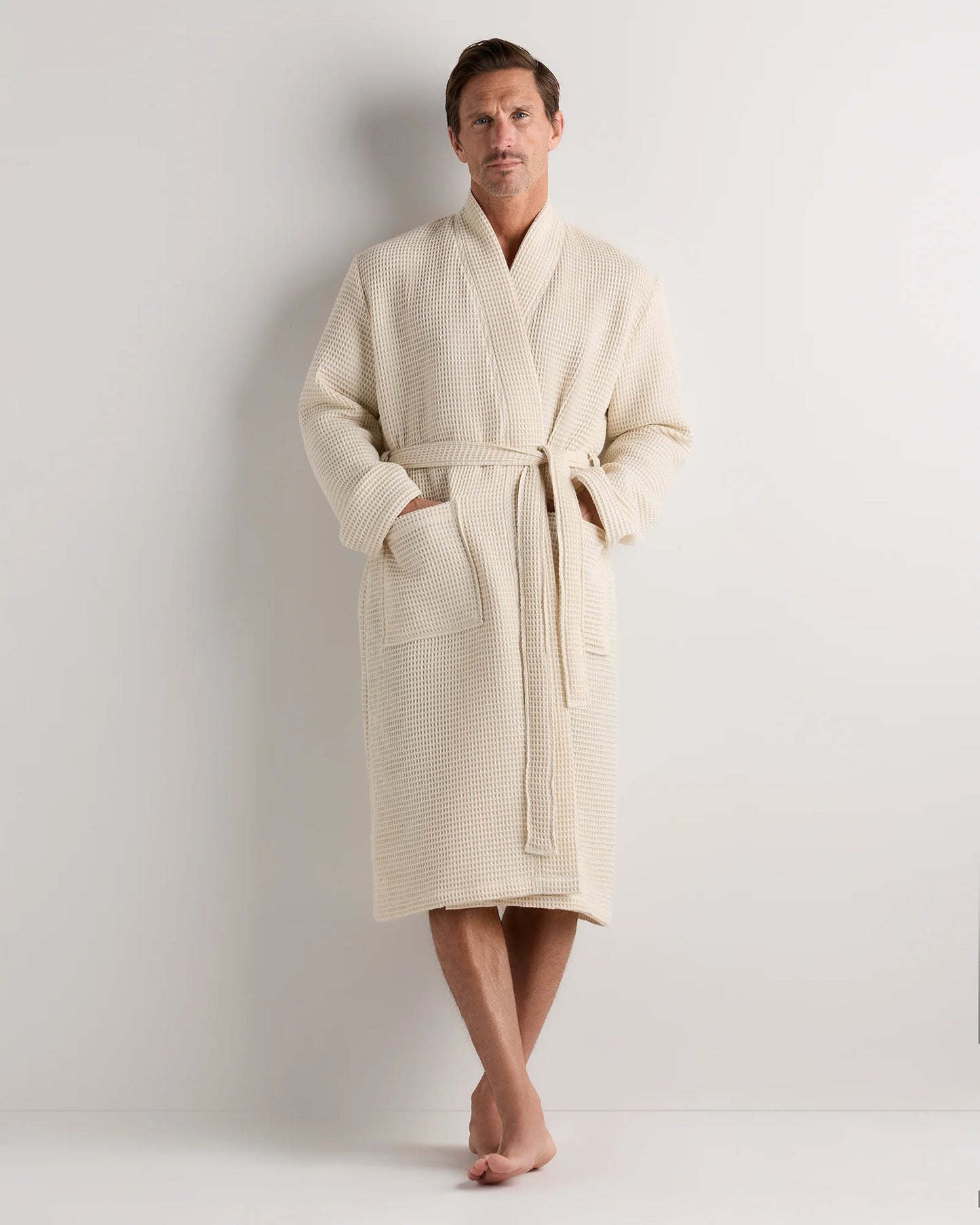 Organic Turkish Waffle Robe - XS / White