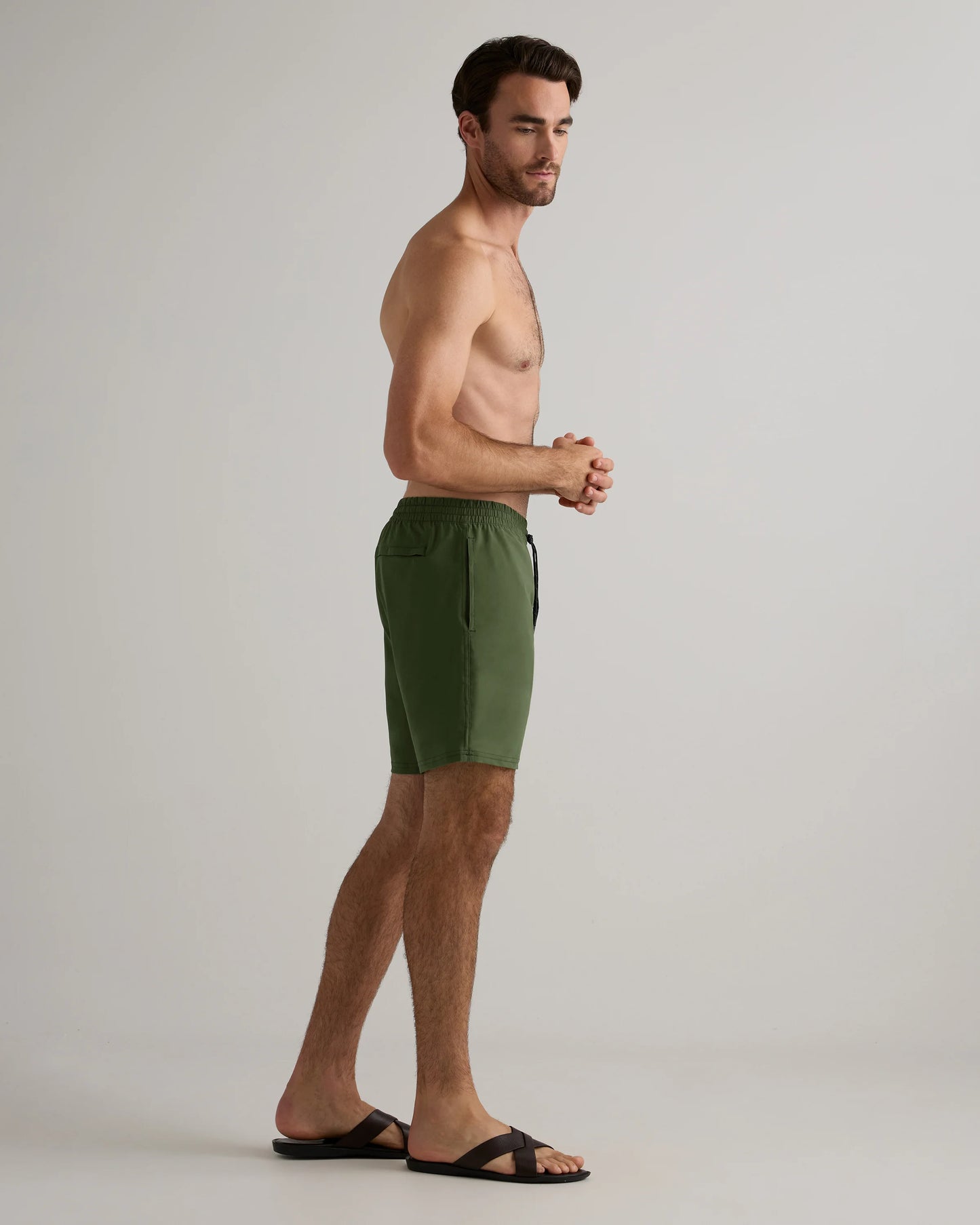 Italian Swim Trunks - 7" - XS / Navy Diamond Geo