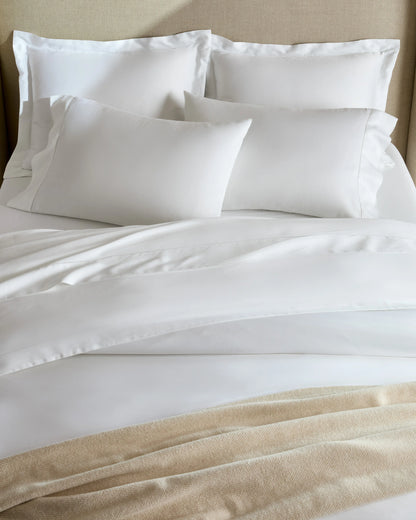 Signature Giza Cotton Sateen Duvet Cover - Twin / Light Grey