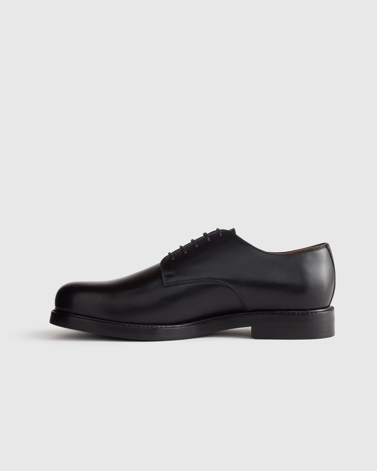 Calfskin Leather Derby - 7 / Brandy