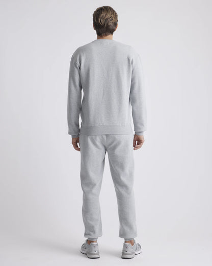 Organic Heavyweight Fleece Crew - S / Heather Grey