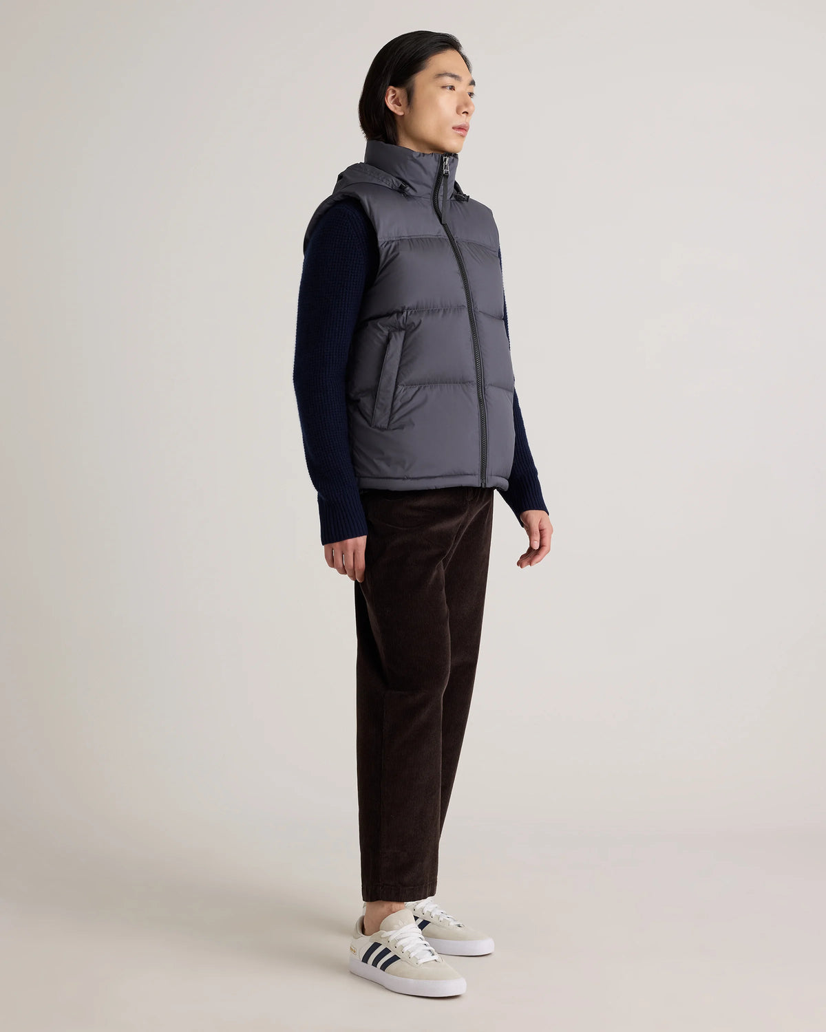 Responsible Down Puffer Vest - S / Carbon Grey