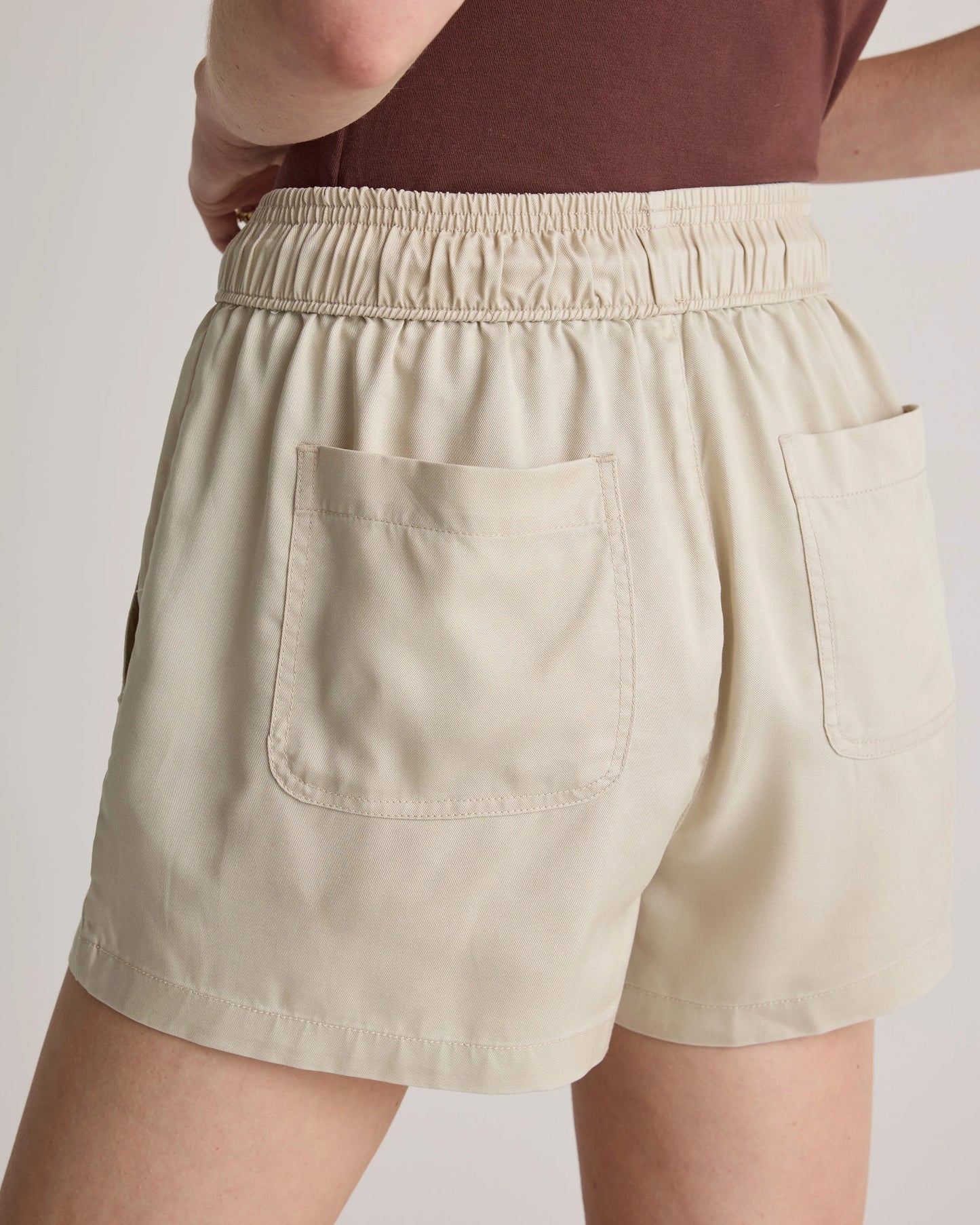 Vintage Wash Tencel Utility Shorts - XS / Moonstone Blue