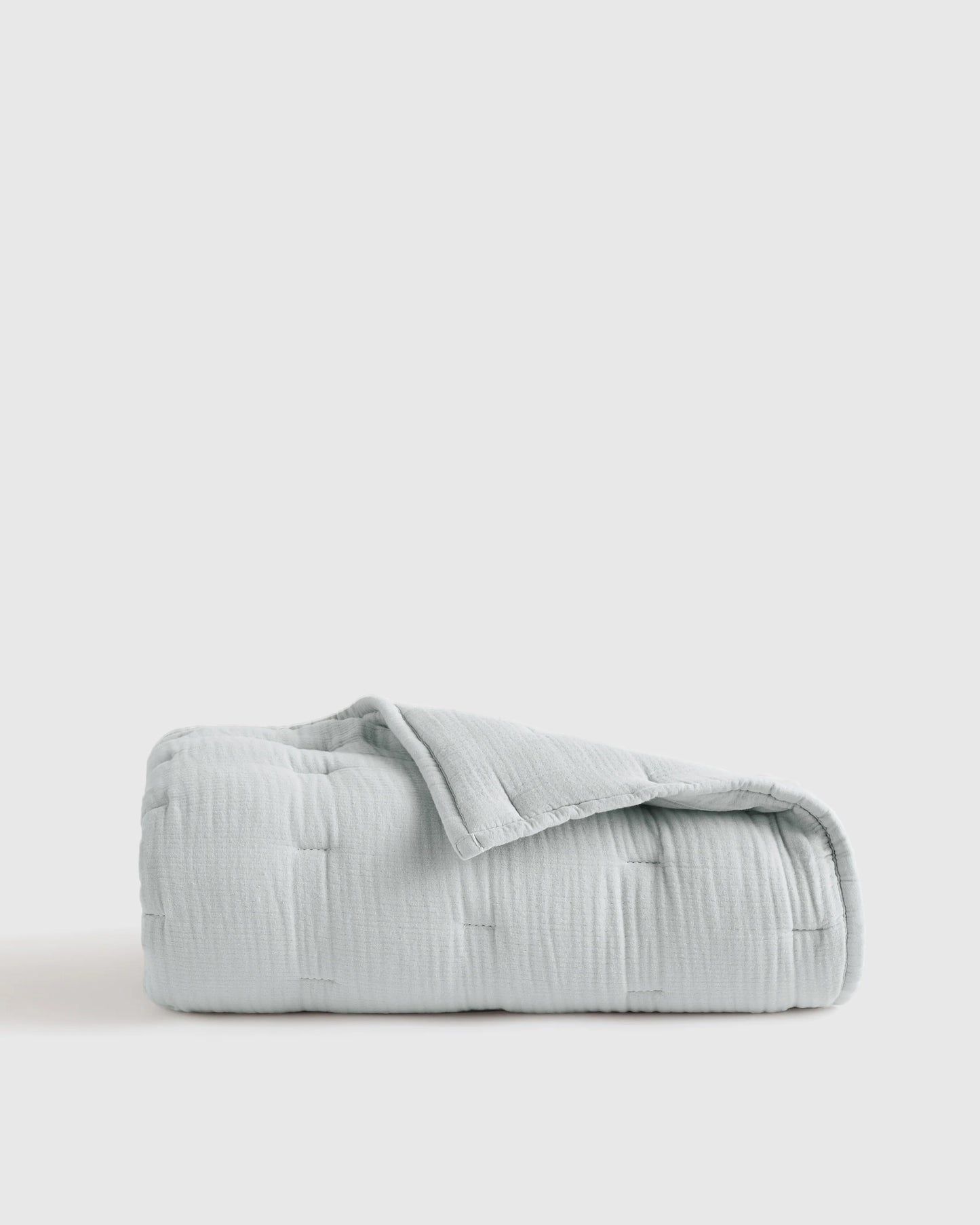 Organic Cotton Gauze Toddler Quilt - One Size / White