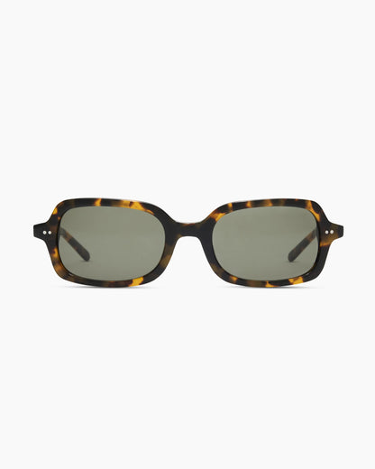 Santiago Polarized Acetate Sunglasses - One Size / Fawn Tortoise with Green lens