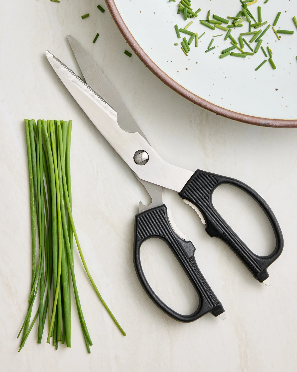 Essential Steel Kitchen Shears - One Size / Black