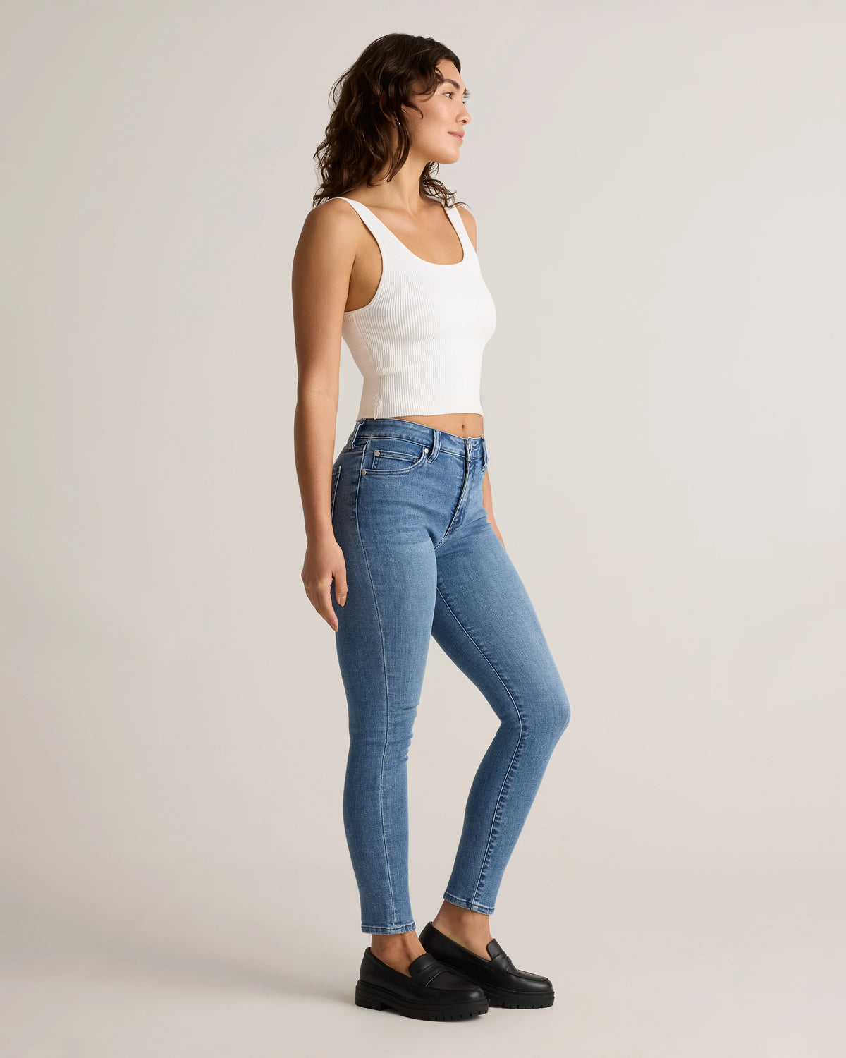 Bella Stretch Skinny Jeans - 24 / Seaside Blue