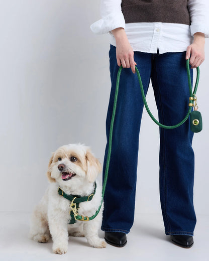 100% Cotton-Wrapped Nylon Dog Harness - XS / Navy
