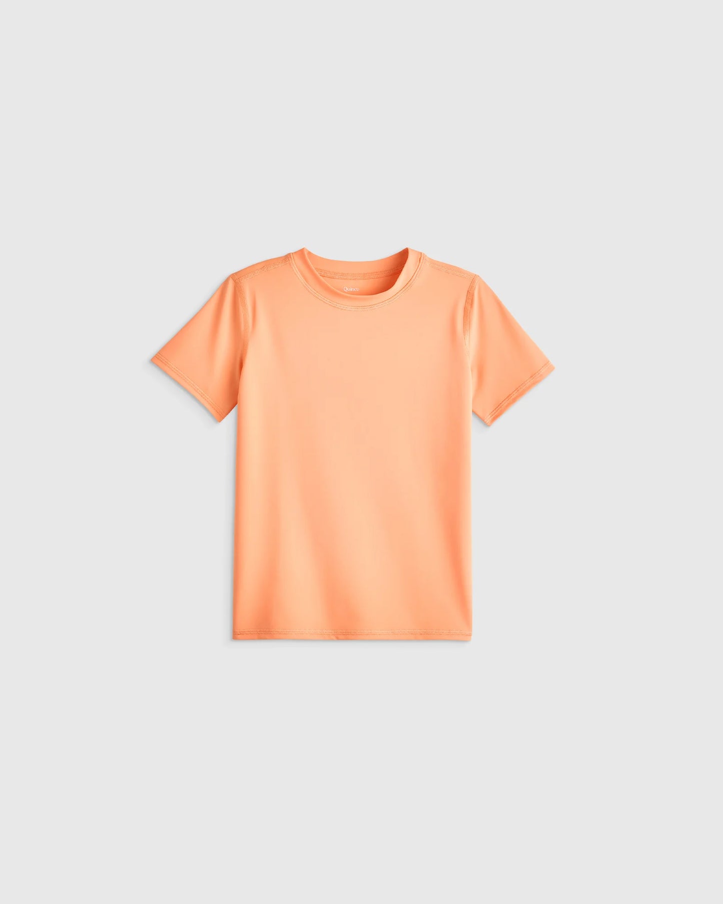 Short Sleeve Rash Guard Top - 2T / Coral Orange