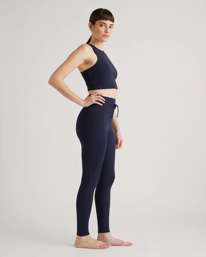 Ultra-Form Tie Waist High-Rise Legging - XS / Deep Navy