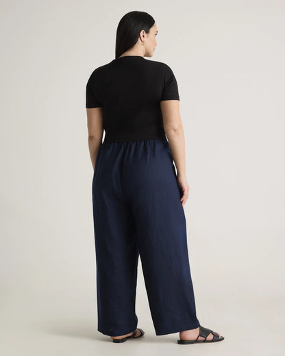 100% European Linen Pants - 1X / Bayberry Olive