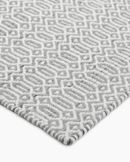 Vale Handwoven Wool Rug - 5' x 8' / Blue